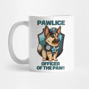 Pawlice Officer of the Paw - Police K9 Dog Mug